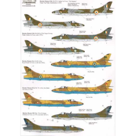 Decals International Hawker Hunters (15) Indian Air Force BA360A Target Towing Flt 1970s -  BA312A The Banners Target Towing Flt